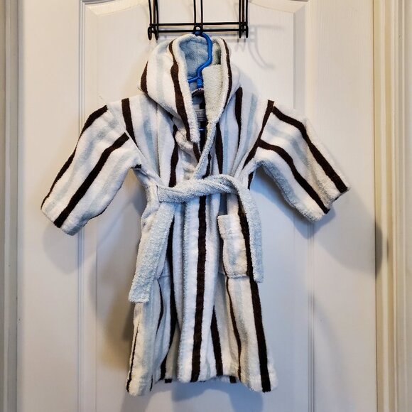 🛁 Restoration Hardware Baby & Child Hooded Terry Cloth Robe | 2-3T - Picture 1 of 8